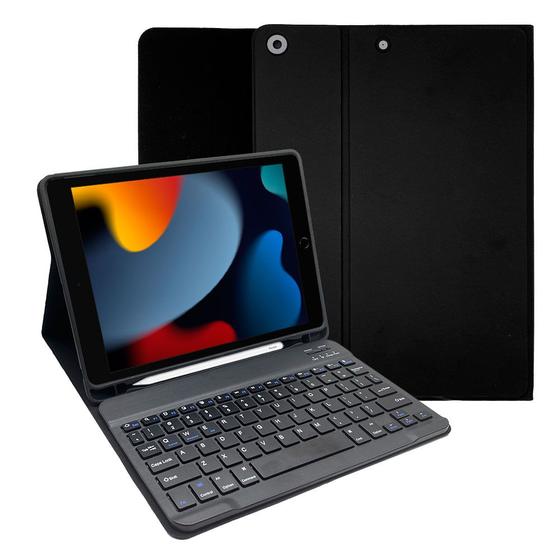 Capa Case Ipad 9 9 Geração 2021 10.2 Teclado Slim Removível Sem Fio ...