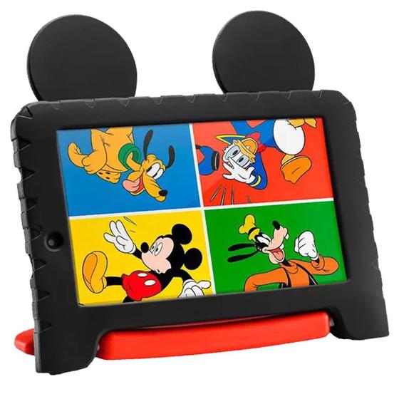 Imagem de Capa Case Mickey Mouse Emborrachada Infantil com Alça para Tablet até 7 Polegadas - Multilaser Pr980