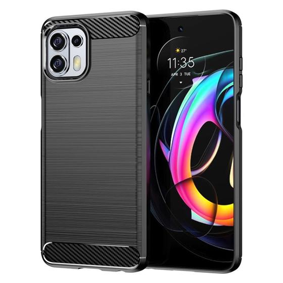 Imagem de Capa Case Motorola Edge 20 Lite (XT2139) (Tela 6.67) Carbon Fiber Anti Impacto