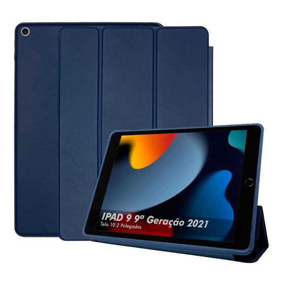 Imagem de Capa Case Para Ipad 9 9ª Geração 2021 Tela 10.2 A2602 A2603 A2604 Smart Couro Anti Impacto High Premium