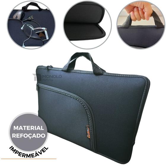 Imagem de Capa Case Pasta Notebook 15.6" 14.1" 17.3" com Alça Compatível Todas Marcas