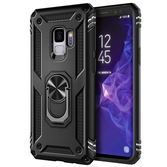 Imagem de Capa Case Samsung Galaxy S9 (Tela 5.8) Dupla Camada Com Stand e Anel