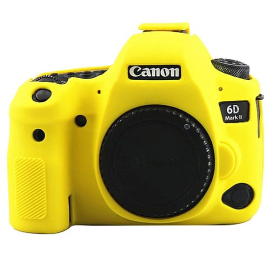 Imagem de Capa / Case Silicone Proteção Canon EOS 6D Mark II Amarelo