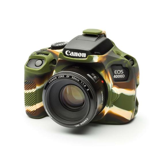 Imagem de Capa / Case Silicone Proteção Canon T100 / 4000D - Camuflada