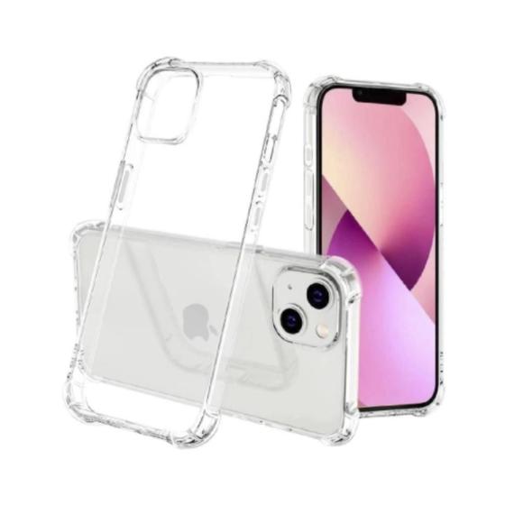 Imagem de Capa Case Silicone Reforçada Transparente P/ Iphone 13 6.1