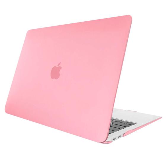 Imagem de Capa Case Slim Compativel com Macbook NEW AIR 13" A1932 / A2179 / A2337 com Chip M1 - ROSA FOSCO