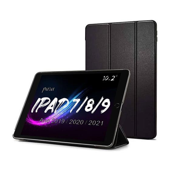 Imagem de Capa Case Smart Compatível Apple iPad 9ª 8ª 7ª geração 10.2 WiFi 64GB Menor Preço black