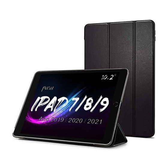 Imagem de Capa case smart p/ Apple iPad (9ª 8ª 7ª geração) 10.2" Wi-Fi 64GB Menor Preço black