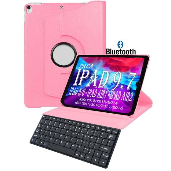 Imagem de Capa Case teclado Para Apple Ipad air 2 air 1 5ª 6ª geração Bluetooth