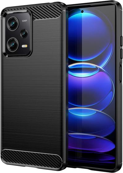 Imagem de Capa Case Xiaomi Mi Poco X5 Pro 5G e Redmi Note 12 Pro 5G (Tela 6.67) Carbon Fiber Anti Impacto