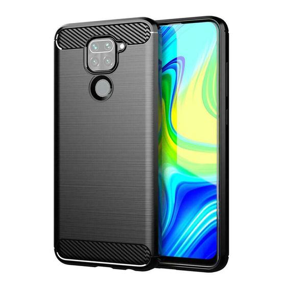 Imagem de Capa Case Xiaomi Redmi Note 9 (Tela 6.53) Carbon Fiber Anti Impacto