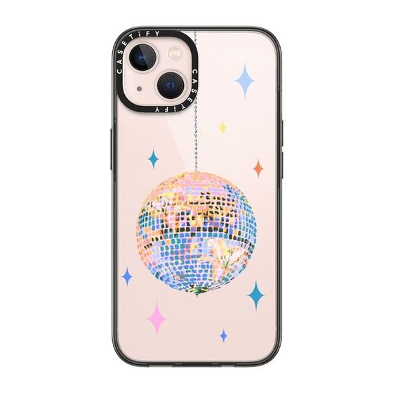 Imagem de Capa Casetify Compact para iPhone 13 - Transparente Preta