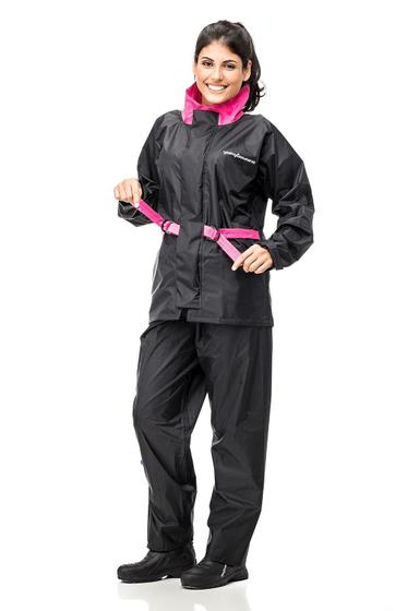 Imagem de Capa Chuva Conjunto Nylon Feminino Moto Motoboy Pantaneiro