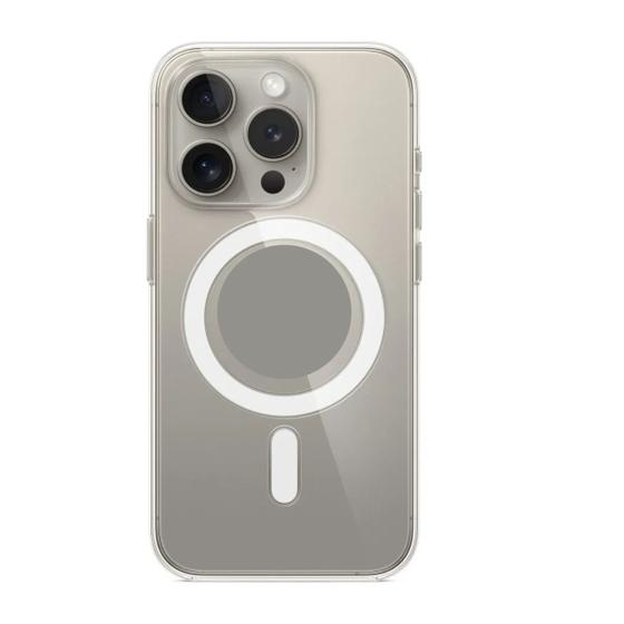 Imagem de Capa Clear Transparente Magnética Compatível IPH 13  Leve e Resistente, Ultra Slim e Indução sem Remover a Capa