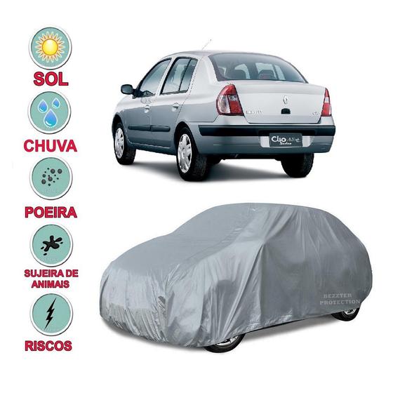 Imagem de Capa cobrir carro Clio Sedan 100% Impermeável Proteção Total Bezzter