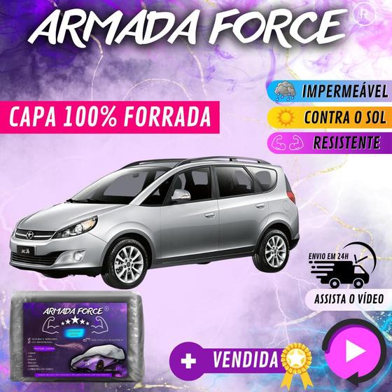 Imagem de Capa Cobrir Carro FIAT OGGI 100% Forrada Armada Force 100% Impermeável Forro Total Protege Sol Chuva Poeira P M G Lona Proteção Automotiva