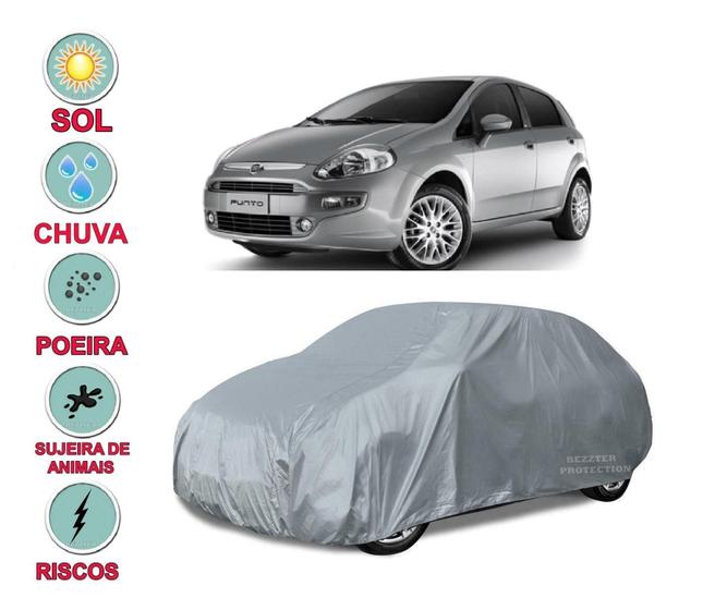 Imagem de Capa Cobrir Carro Fiat Punto Impermeável Proteção Bezzter