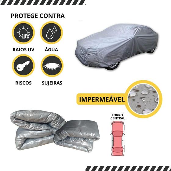 Capa Cobrir Carro Forrada 100% Impermeável Protege Sol Chuva Poeira P M G Hatch e Sedan Menor preço em Capa Cobrir Carro Forrada 100% Impermeável Protege Sol Chuva Poeira P M G Hatch e Sedan