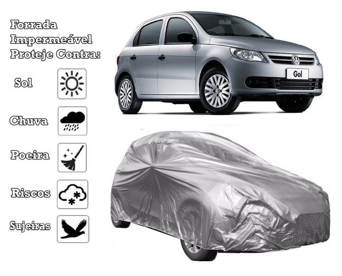 Capa Cobrir Carro Gol Volks Forrada e Impermeável Protege Sol e Chuva Menor preço em Capa Cobrir Carro Gol Volks Forrada e Impermeável Protege Sol e Chuva