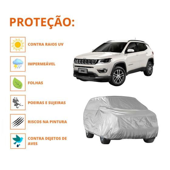 Imagem de Capa Cobrir Carro Jeep Compass Protege Qualidade Impermeável