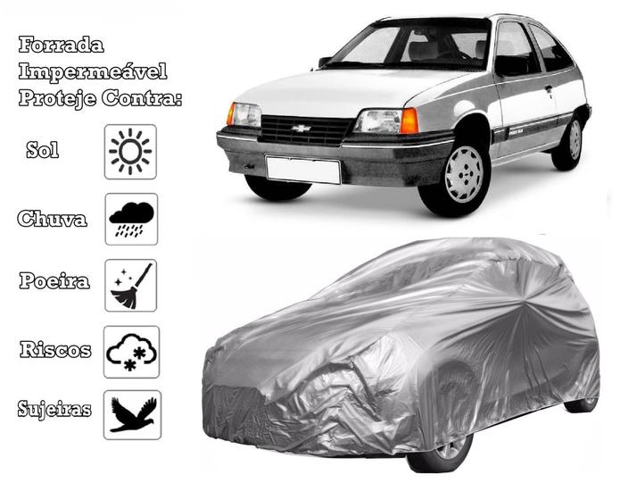 Imagem de Capa Cobrir Carro Kadett Forrada e 100% Impermeável Bezz Protege Sol e Chuva