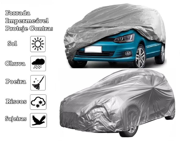 Imagem de Capa Cobrir Carro Meriva Forrada e 100% Impermeável Bezz Protege Sol e Chuva