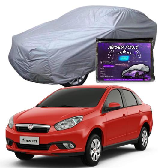 Capa Cobrir Carro SIENA 100% Forrada Armada Force 100% Impermeável Forro Total Protege Sol Chuva Lona Proteção Automotiva Menor preço em Capa Cobrir Carro SIENA 100% Forrada Armada Force 100% Impermeável Forro Total Protege Sol Chuva Lona Proteção Automotiva