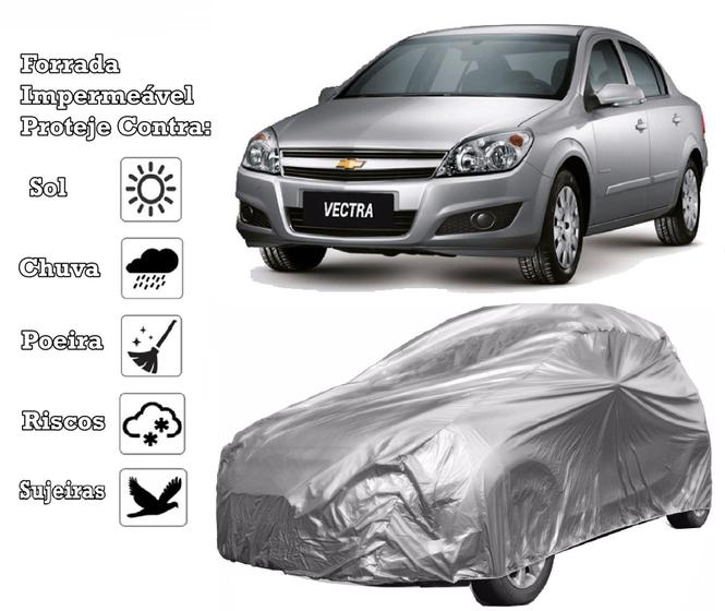 Imagem de Capa Cobrir Carro Vectra Forrada e 100% Impermeável Bezz Protege Sol e Chuva