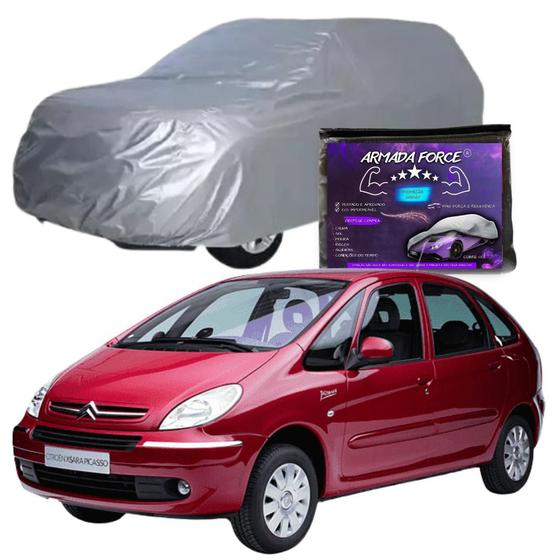 Imagem de Capa Cobrir Carro XSARA 100% Forrada Armada Force 100% Impermeável Forro Total Protege Sol Chuva Lona Proteção Automotiva