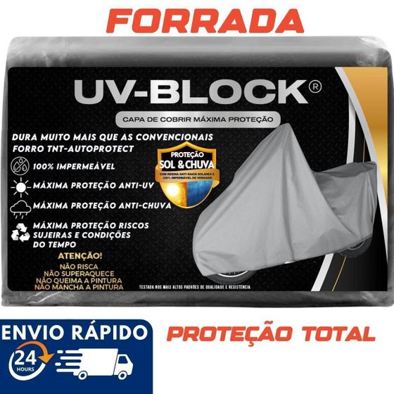 Imagem de Capa Cobrir Moto Forrada Impermeável Uv-Block Nxr Bros