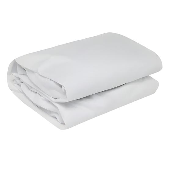 Imagem de Capa Colchão Protetor Impermeável Cama Box Solteiro com Elastico 188 x 88cm 100% Poliéster Branco