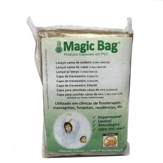 Imagem de Capa Colchão Solteiro com Zíper Bege - Magic Bag