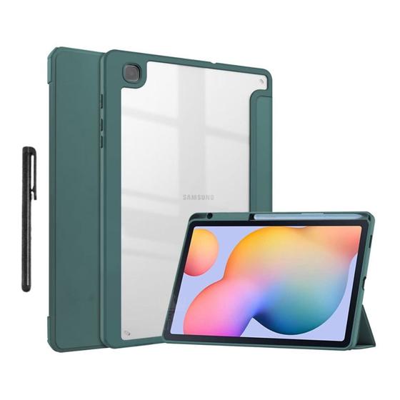 Imagem de Capa com Função Auto Sleep/ Wake +caneta Para Tab S6 Lite