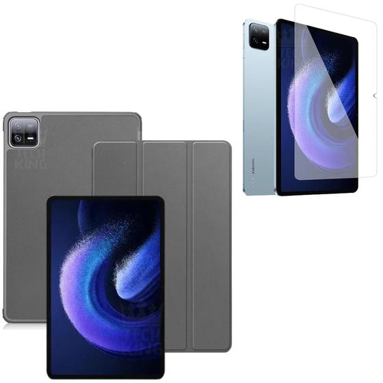 Imagem de Capa Com Interior Macio Para Xiaomi Pad 6 Pro 11" Pol+ Vidro