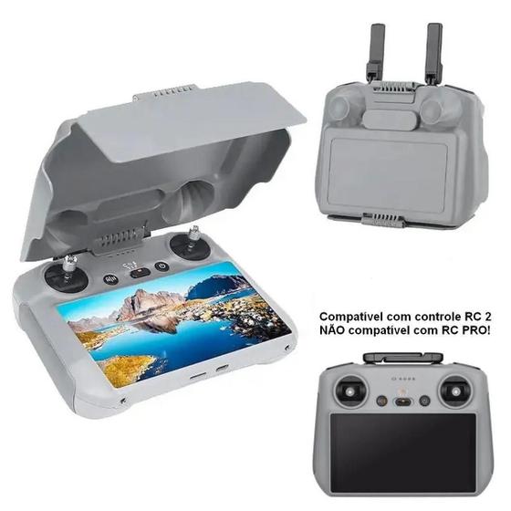 Imagem de Capa Com Proteção Solar 2 Em 1 Para Controle Dji Rc 2