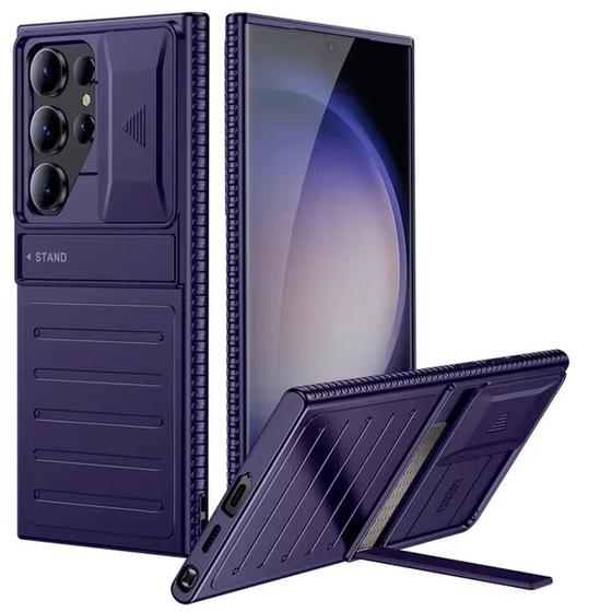 Imagem de Capa Com Slide De Proteção De Câmera, Samsung S24 Ultra-Roxo