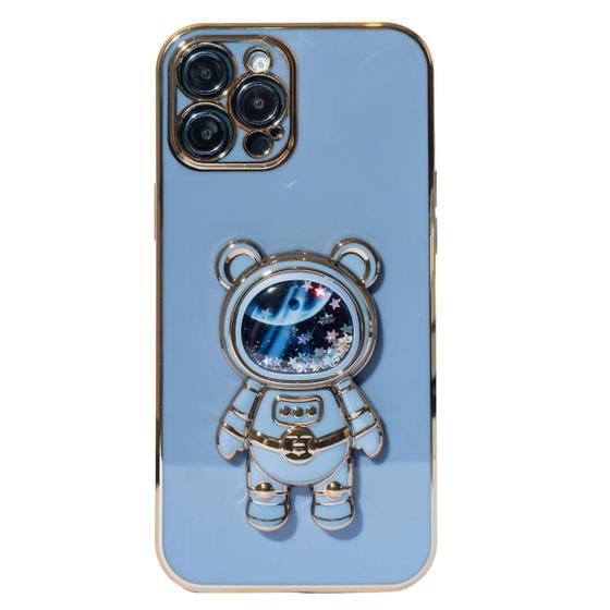 Imagem de Capa com Suporte de Astronauta Galvanizado Compatível com Iphone