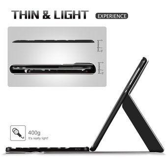 Imagem de Capa com Teclado Bluetooth para Tablet 10.1" - Compatível com Huawei MediaPad M5 Lite