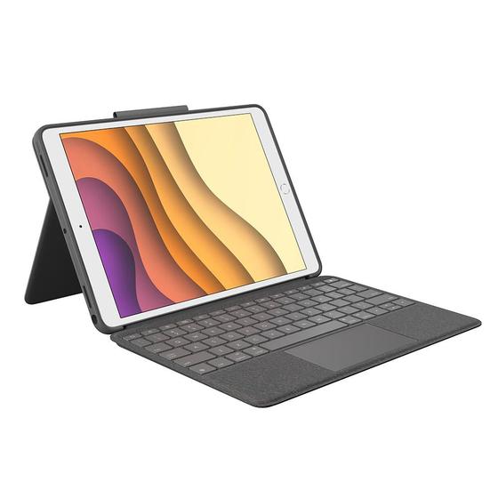 Capa Com Teclado E Touch Pad Logitech P/ Ipad Pro 10,5" E Air 3 Geracao Menor preço em Capa Com Teclado E Touch Pad Logitech P/ Ipad Pro 10,5" E Air 3 Geracao