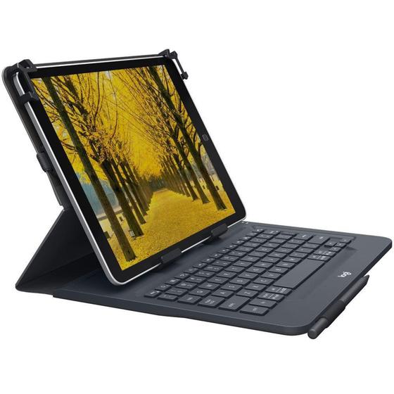 Imagem de Capa com teclado Logitech Universal com Conexão Bluetooth para Tablets, iPad ou Windows de 9-10