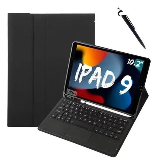 Imagem de Capa Com Teclado Para Tablet 10,2 8 Ger Com Touchpad + Caneta