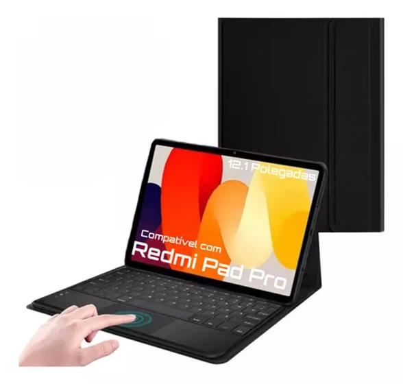 Imagem de Capa Com Teclado  + Pelicula de Vidro Sem Fio Para Redmi Pad Pro 12.1 Com Pelicula de vidro