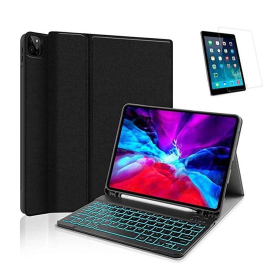 Imagem de Capa com Teclado Retroiluminado para iPad 9ª 10.2 e Pelicula