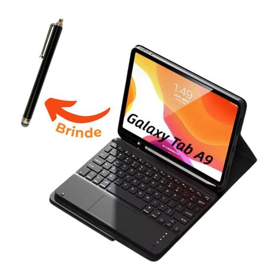 Imagem de Capa Com Teclado Touchpad + Caneta Touch Tablet Tab A9 +