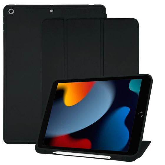 Imagem de Capa Compatível Com Ipad 9 9 Geração 2021 Case Capinha Smart Suporte da Pencil Magnética Slim Antiqueda Premium - Marrom