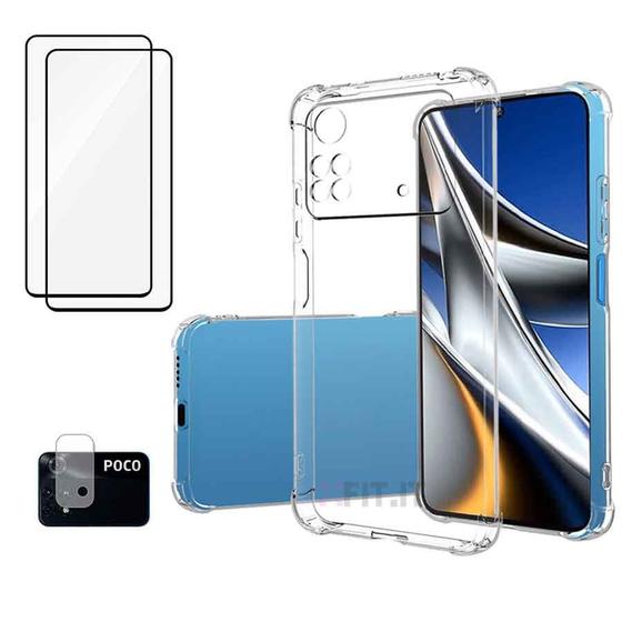 Imagem de Capa Compatível com Poco X4 Pro 5G + Película Vidro 3D + Película Câmera