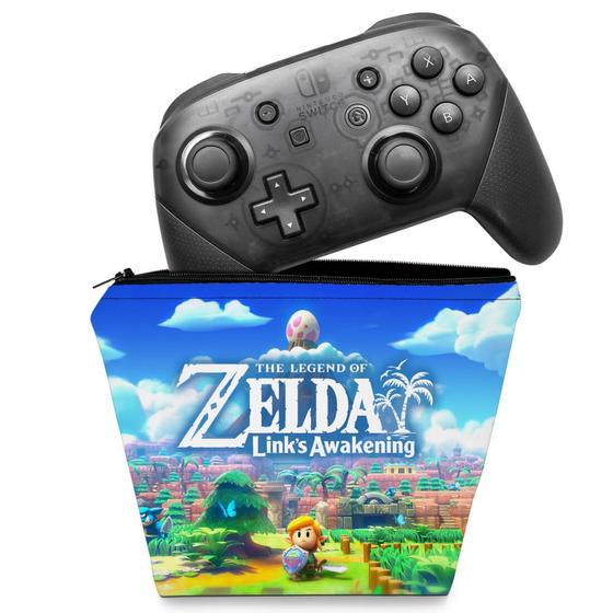 Imagem de Capa Compatível Nintendo Switch Pro Controle Case - Zelda Link's Awakening