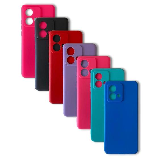 Imagem de Capa Compatível para Moto Edge 40 Neo Case Veludo Vinho 6.55