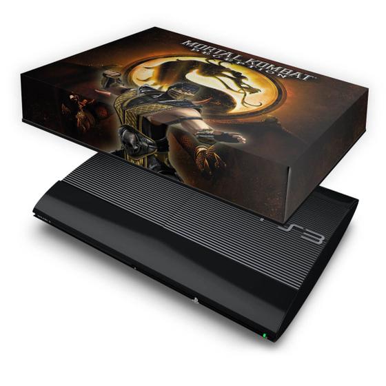 Imagem de Capa Compatível PS3 Super Slim Anti Poeira - Mortal Kombat b