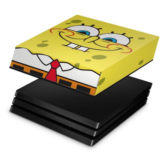 Capa Compatível PS4 Pro Anti Poeira Bob Esponja Pop Arte Skins